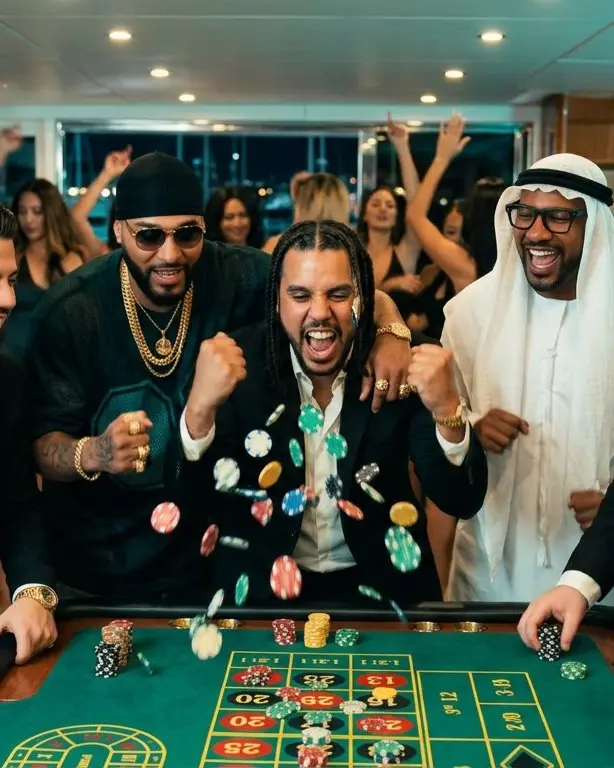 Casino table celebration