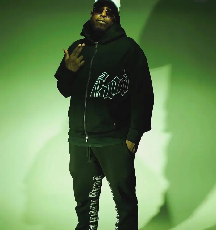 DJ Swiizzy in green light
